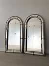 Pair of 2 Vintage Full Length Venetian Mirror Hollywood Regency in Gold Spain 1990s