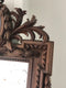 Richly Carved Mahogany Napoleon III Mirror Verre Eglomise Late 19th Century