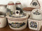 Set of Scandinavian Vintage Aksini Kitchen Pots / Bowl Denmark