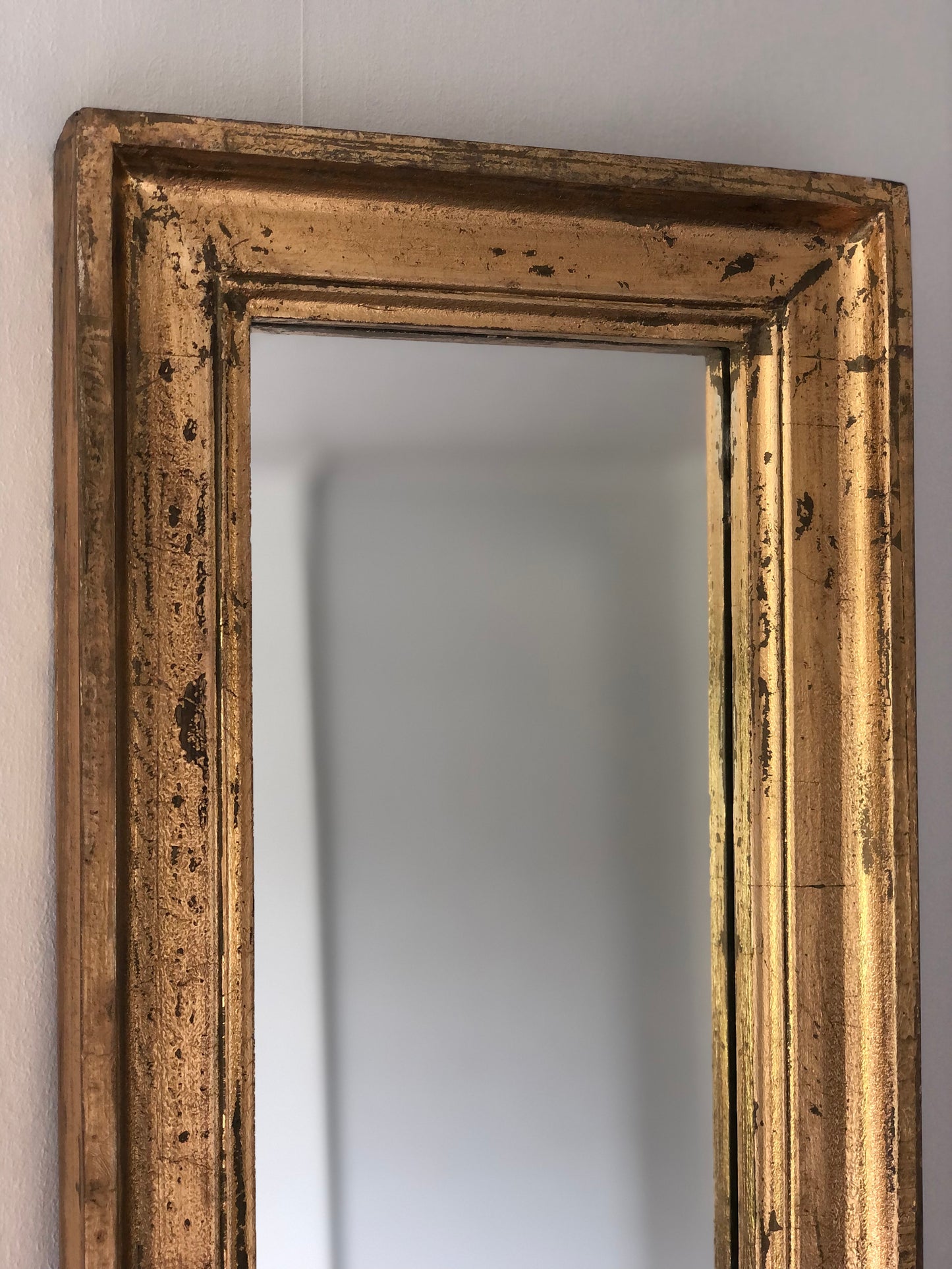 Very Long Full Length Gilded Mirror 1980s Set of 2