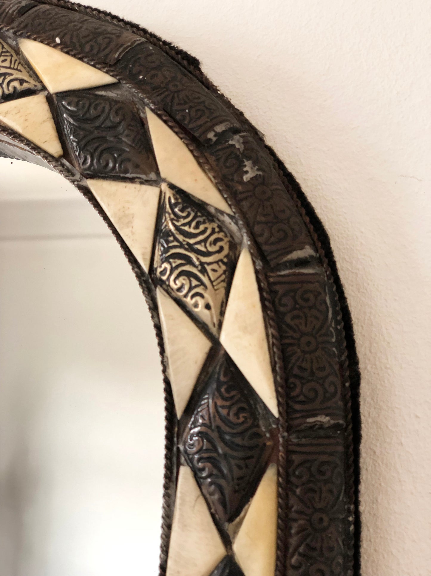Vintage Arched Wall Mirror - Spanish, Hollywood Regency, Moroccan-inspired 1960s