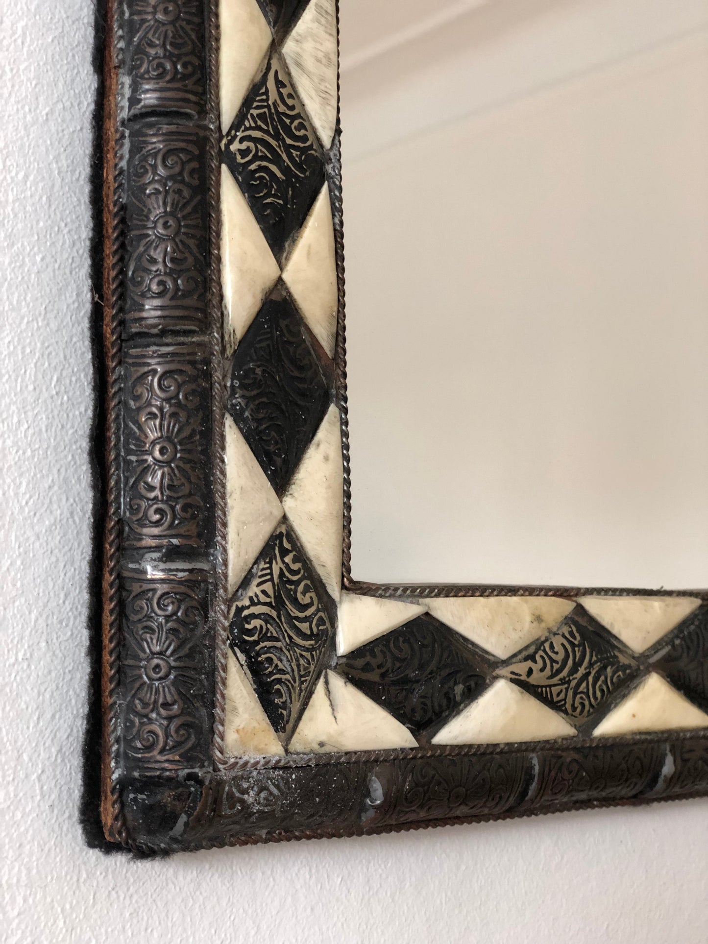 Vintage Arched Wall Mirror - Spanish, Hollywood Regency, Moroccan-inspired 1960s