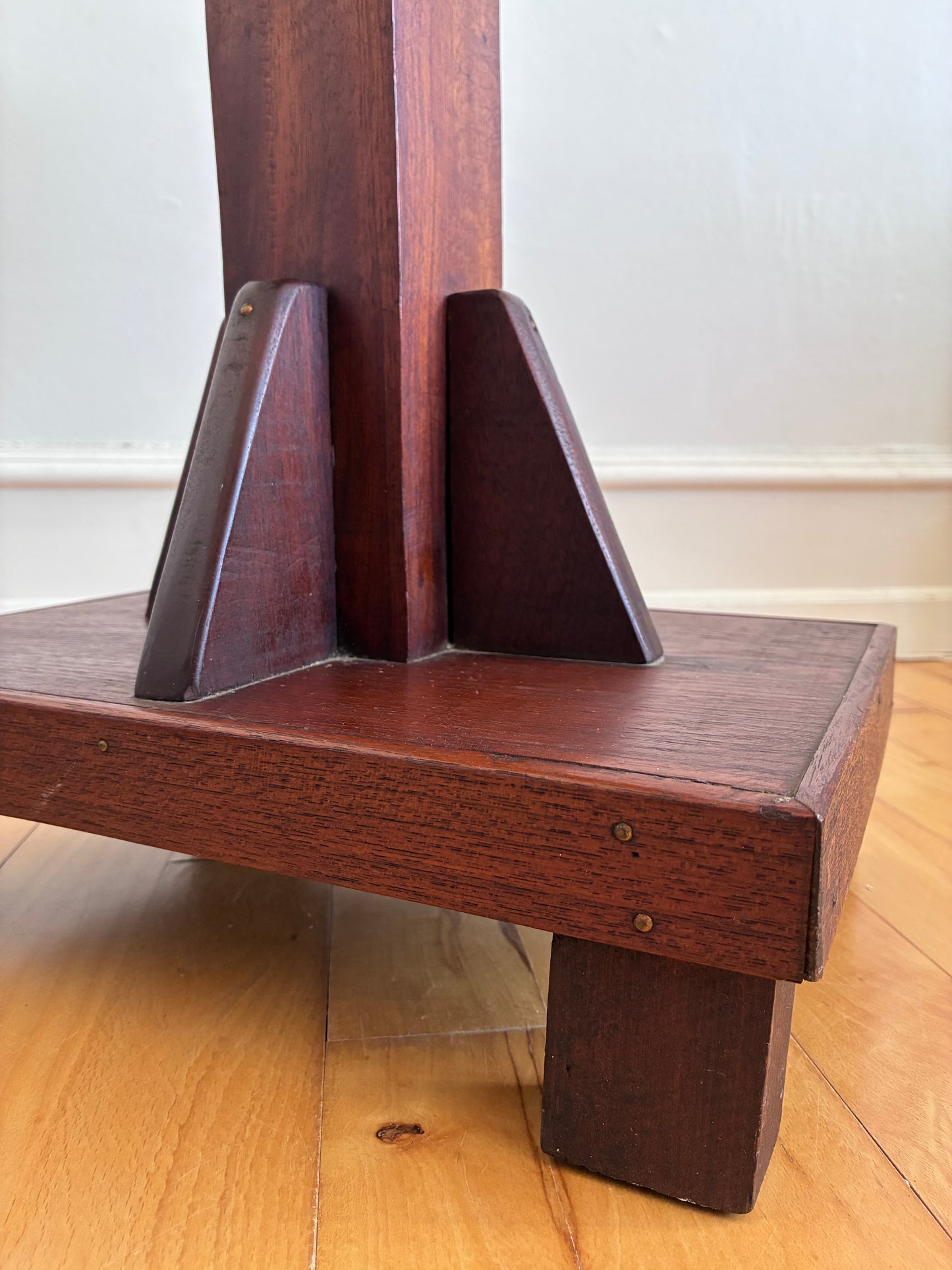 Vintage Arts and Crafts Tile-Top Side Table / Plant Stand