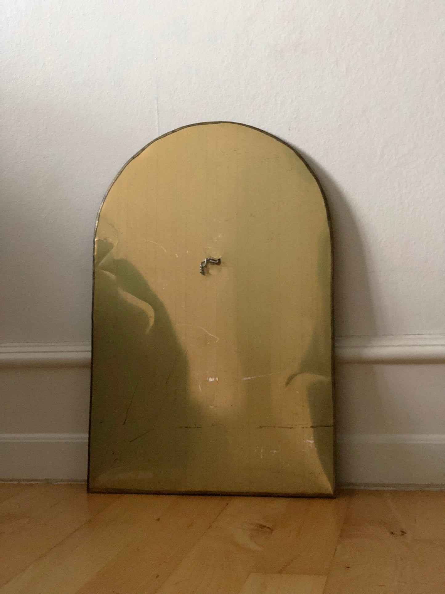Vintage Brass Wall Mirror – Hollywood Regency, Spanish, 1960s