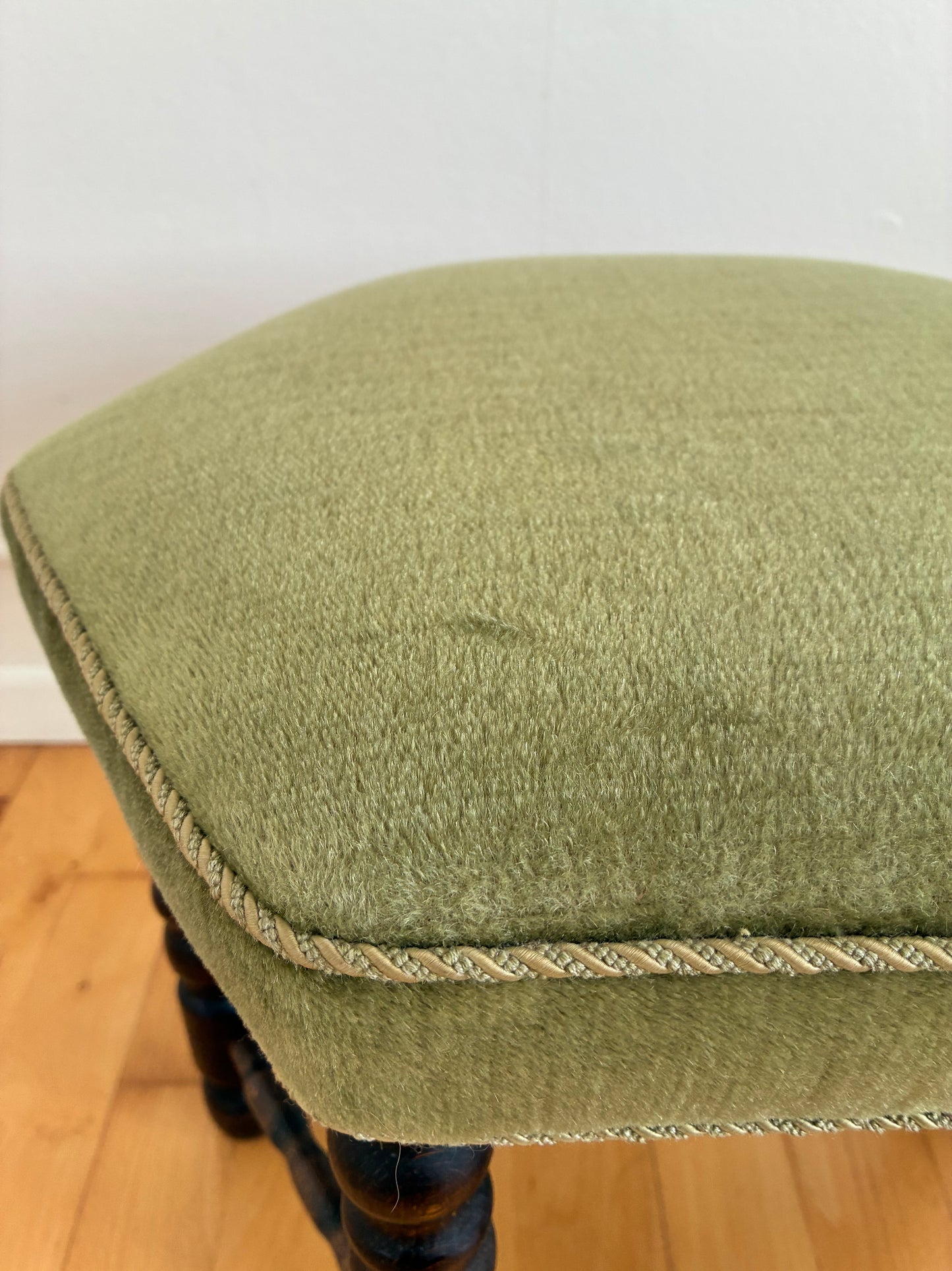 Vintage Barley Twist Stool, English, Mid-20th Century