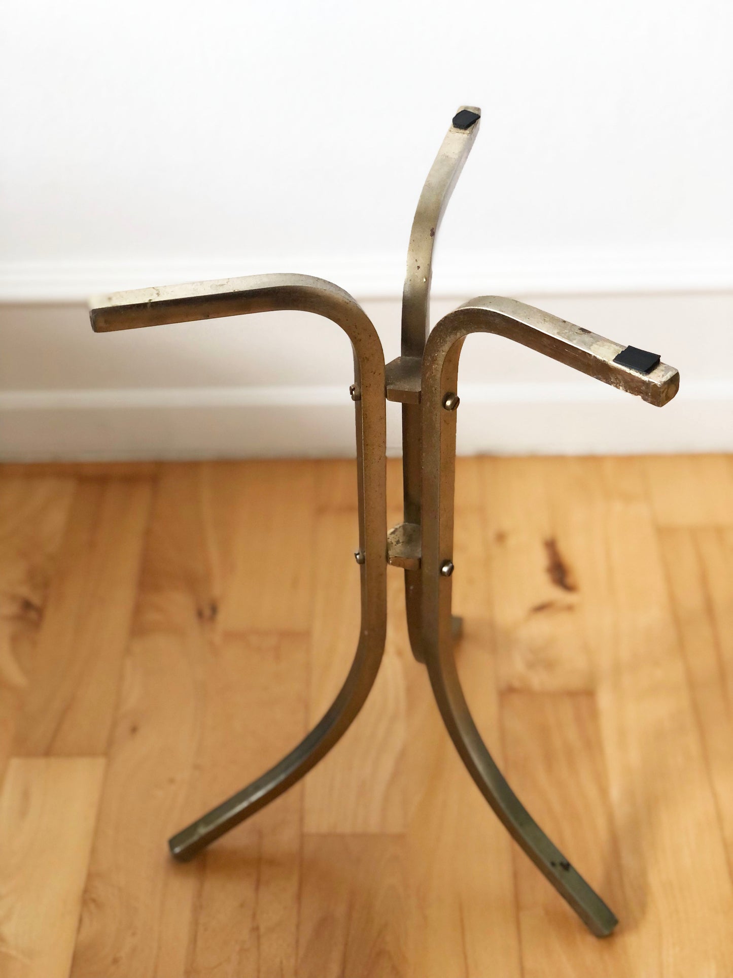 Vintage Marble and Brass Side Table