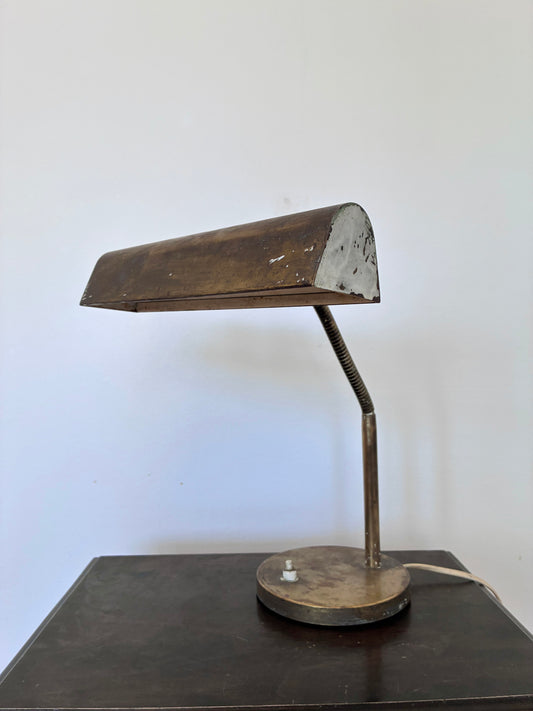 Vintage Mid-Century Brass Desk Lamp