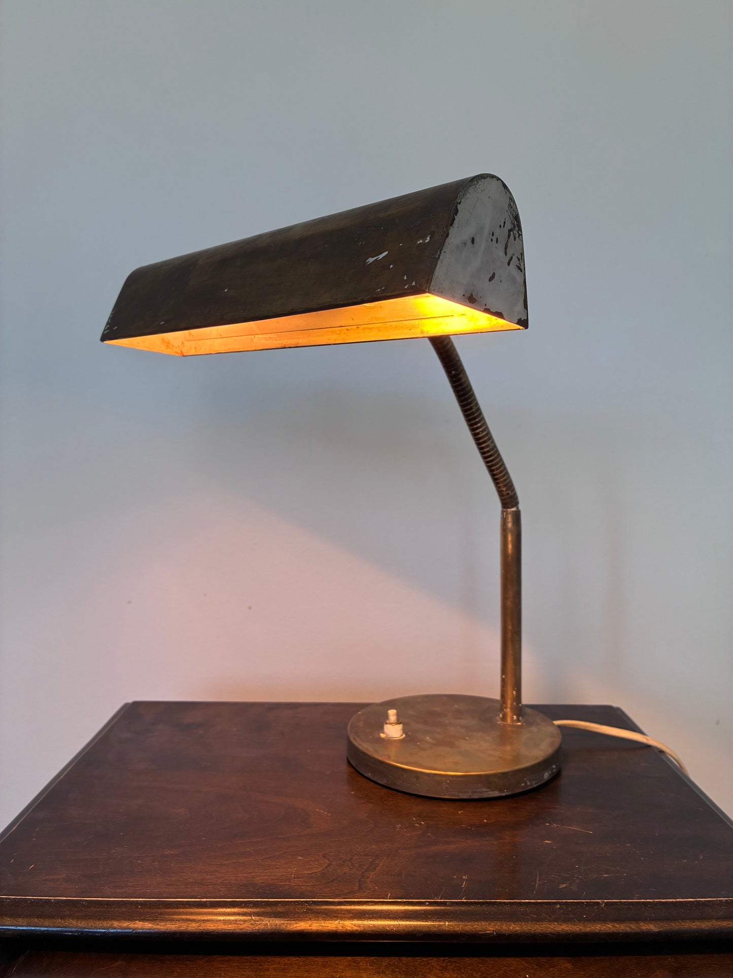 Vintage Mid-Century Brass Desk Lamp