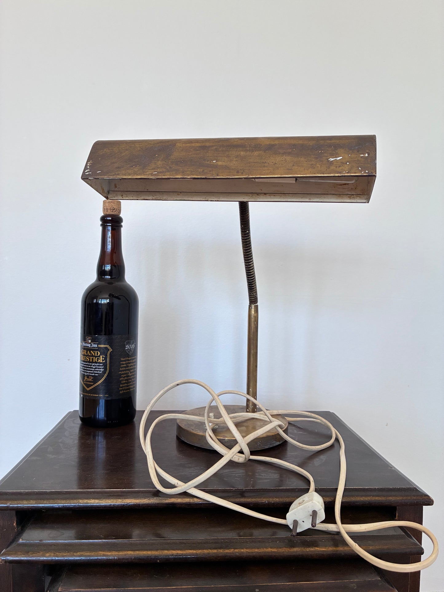 Vintage Mid-Century Brass Desk Lamp