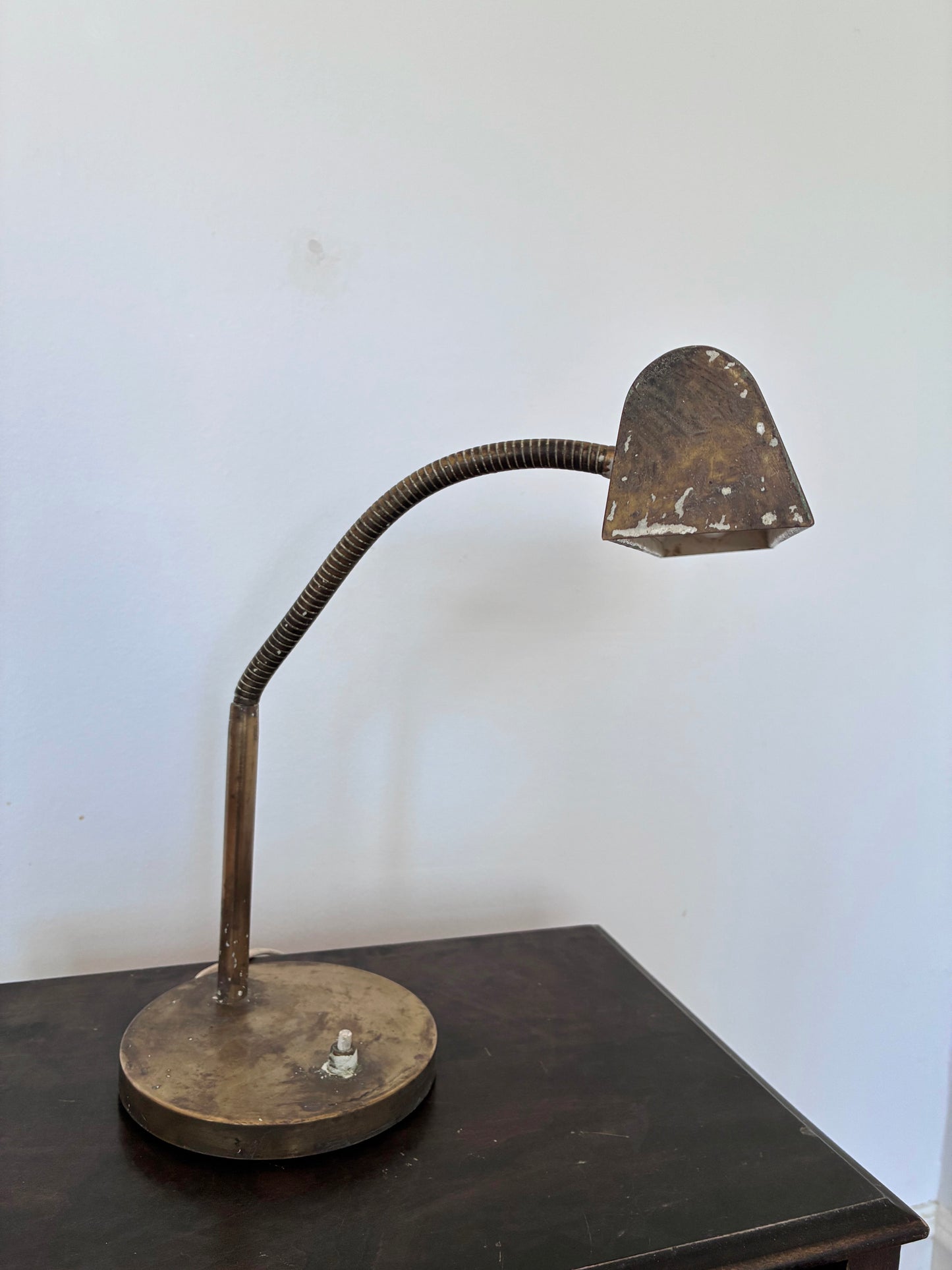 Vintage Mid-Century Brass Desk Lamp