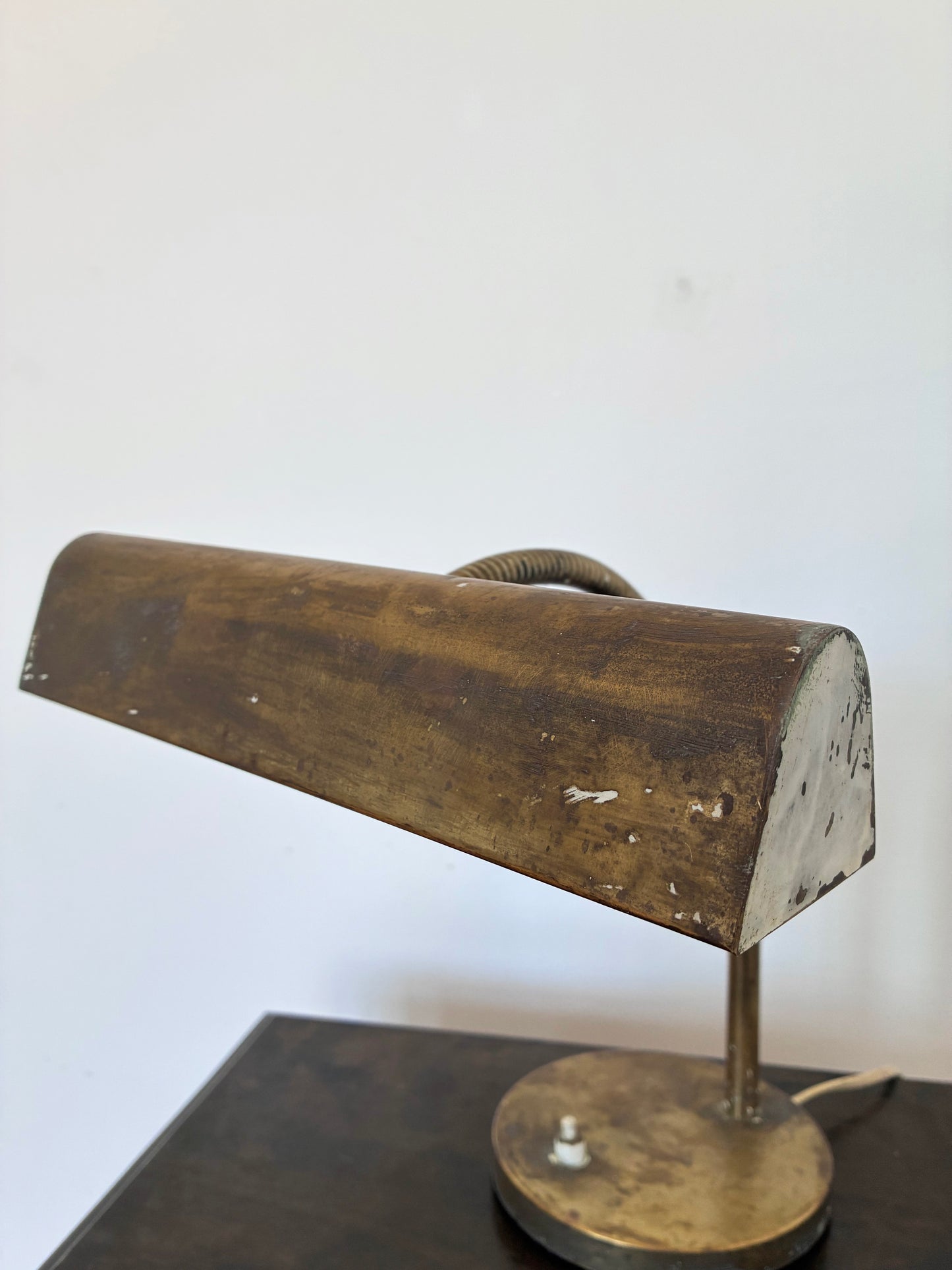 Vintage Mid-Century Brass Desk Lamp