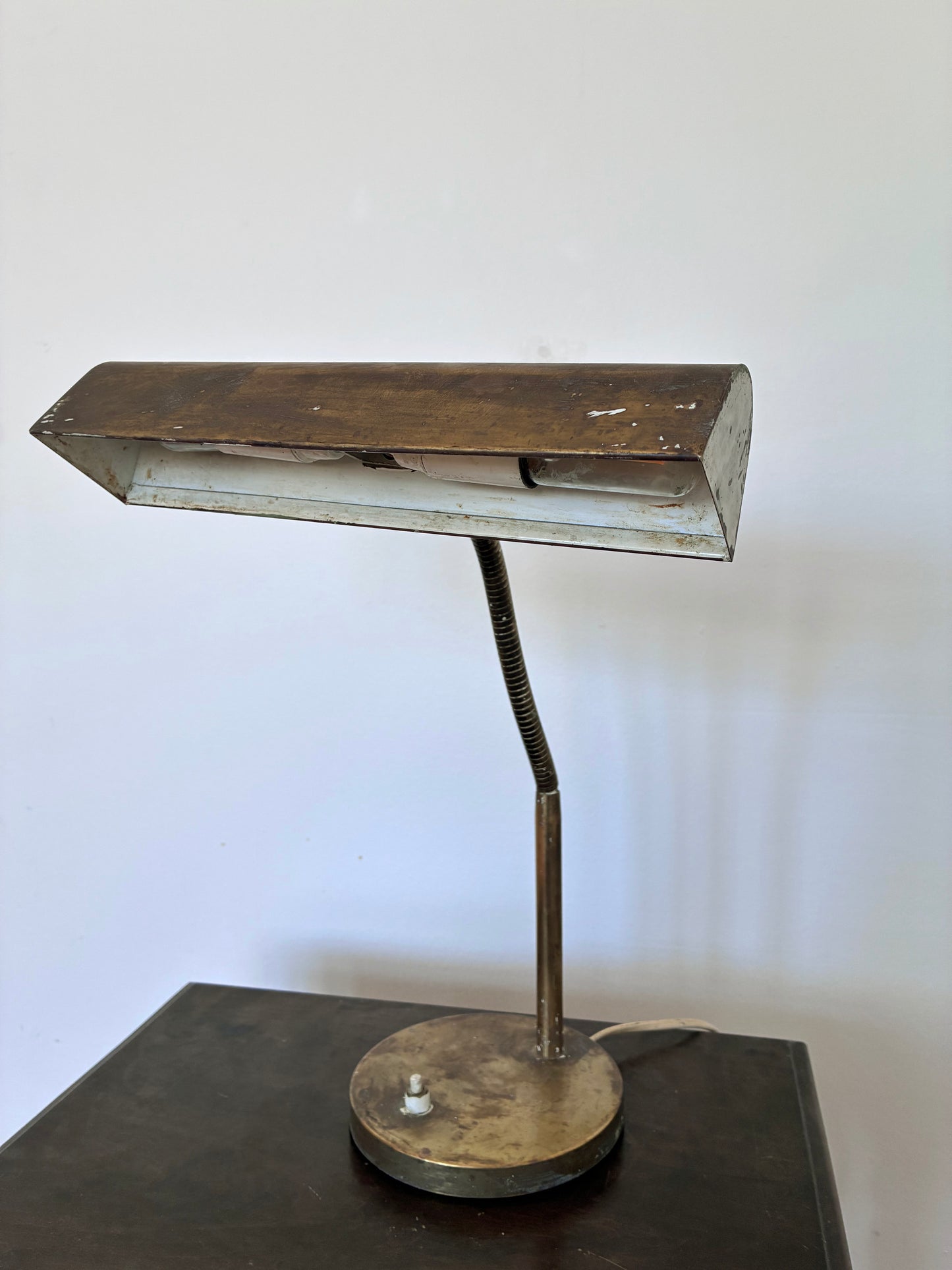 Vintage Mid-Century Brass Desk Lamp