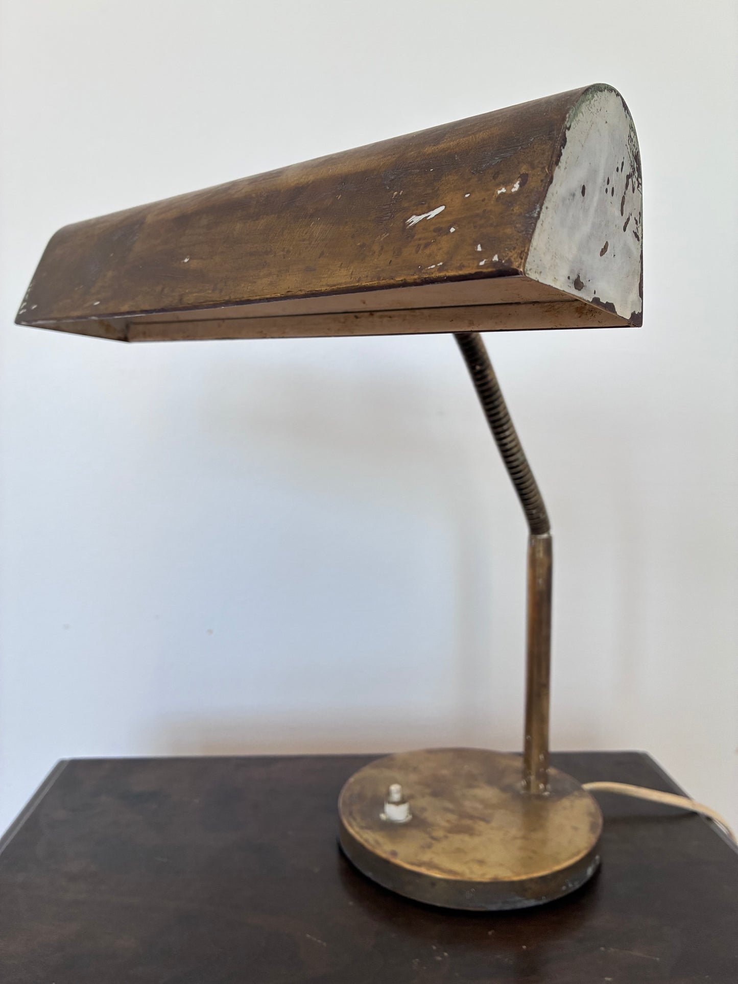 Vintage Mid-Century Brass Desk Lamp