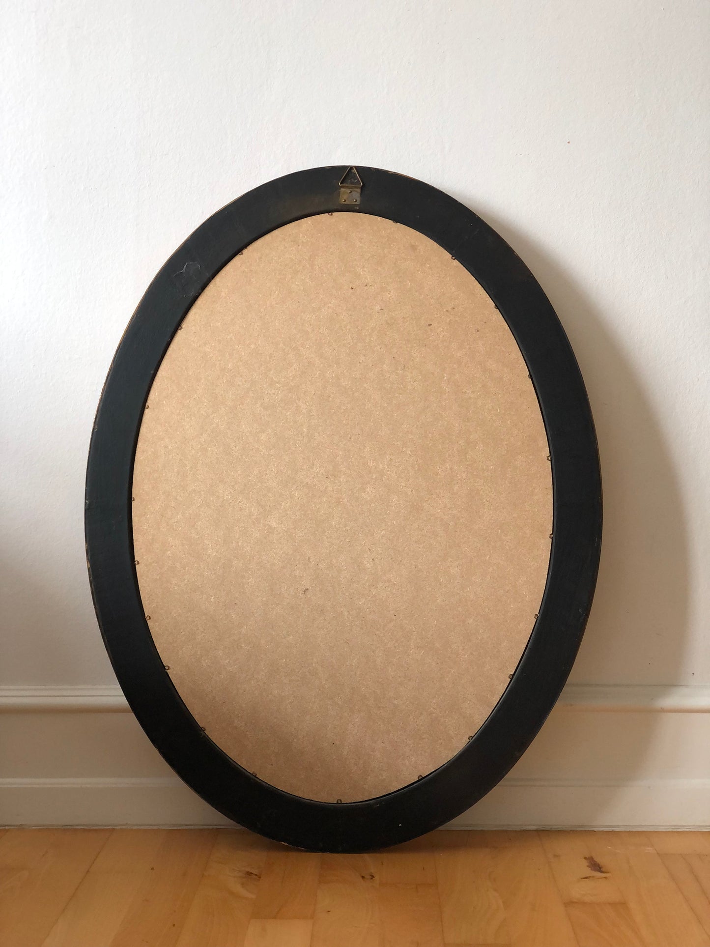Vintage Oval Giltwood Mirror Belgium