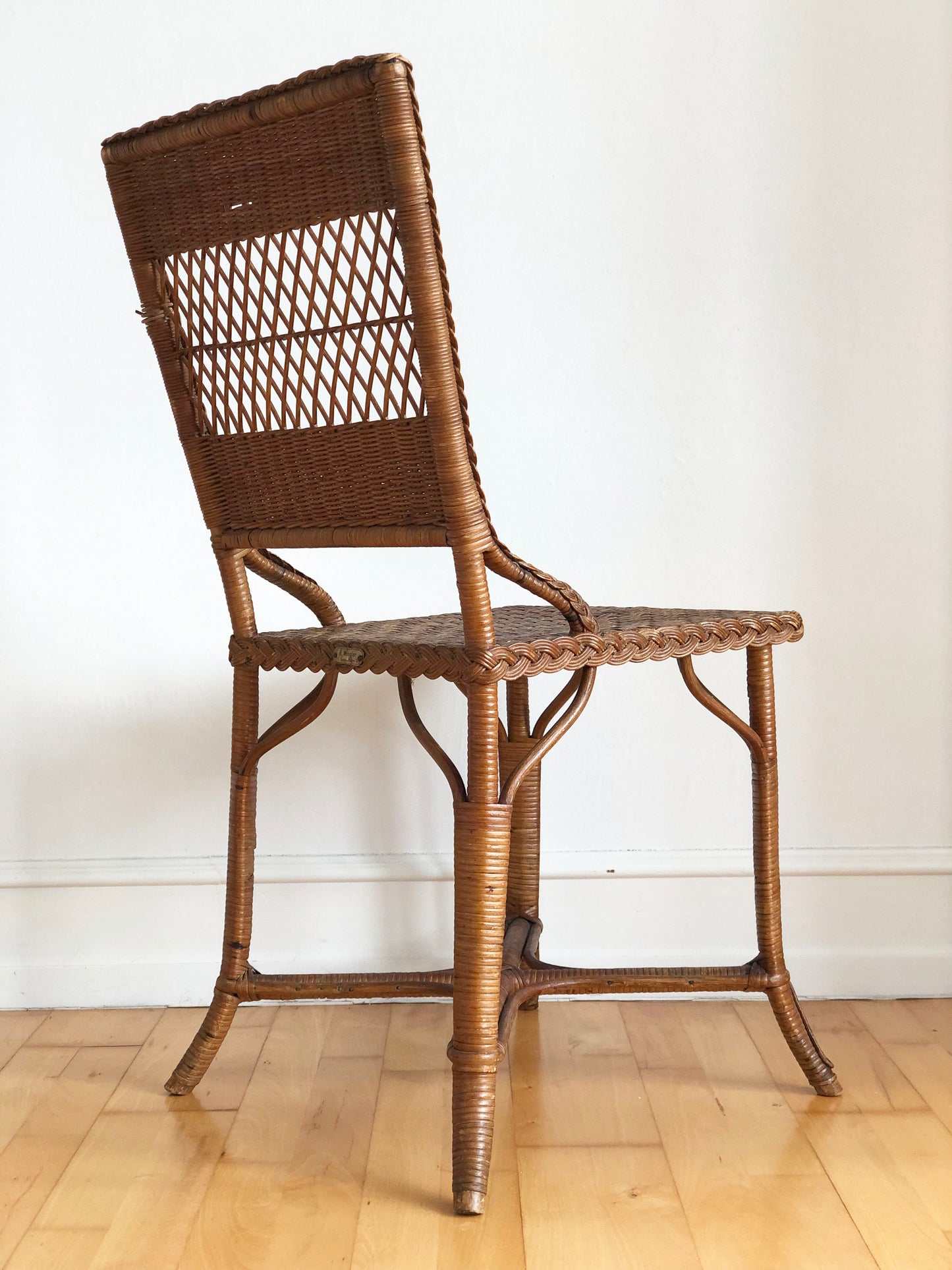 Vintage Rattan Chair by R. Wengler, Copenhagen