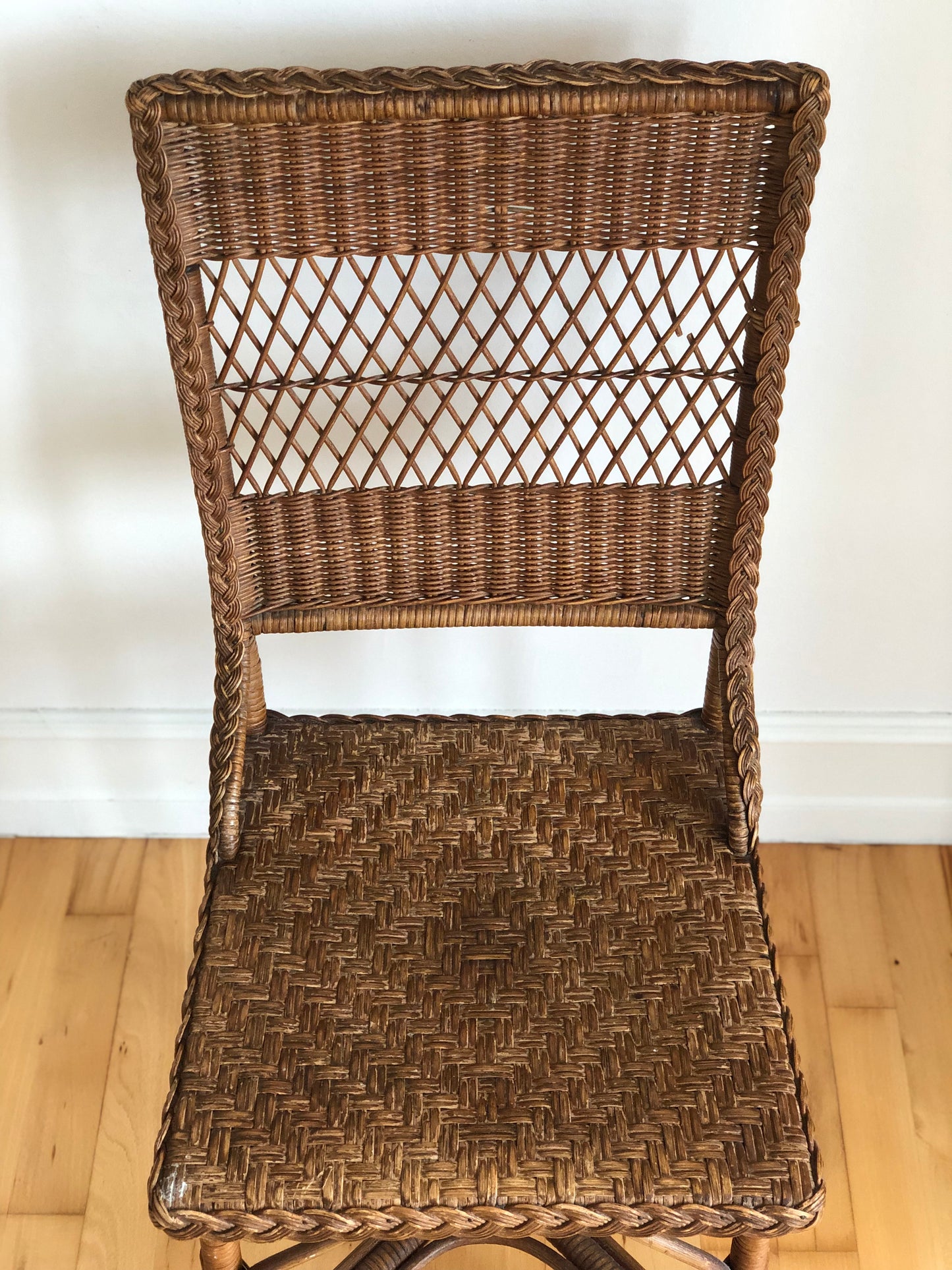 Vintage Rattan Chair by R. Wengler, Copenhagen