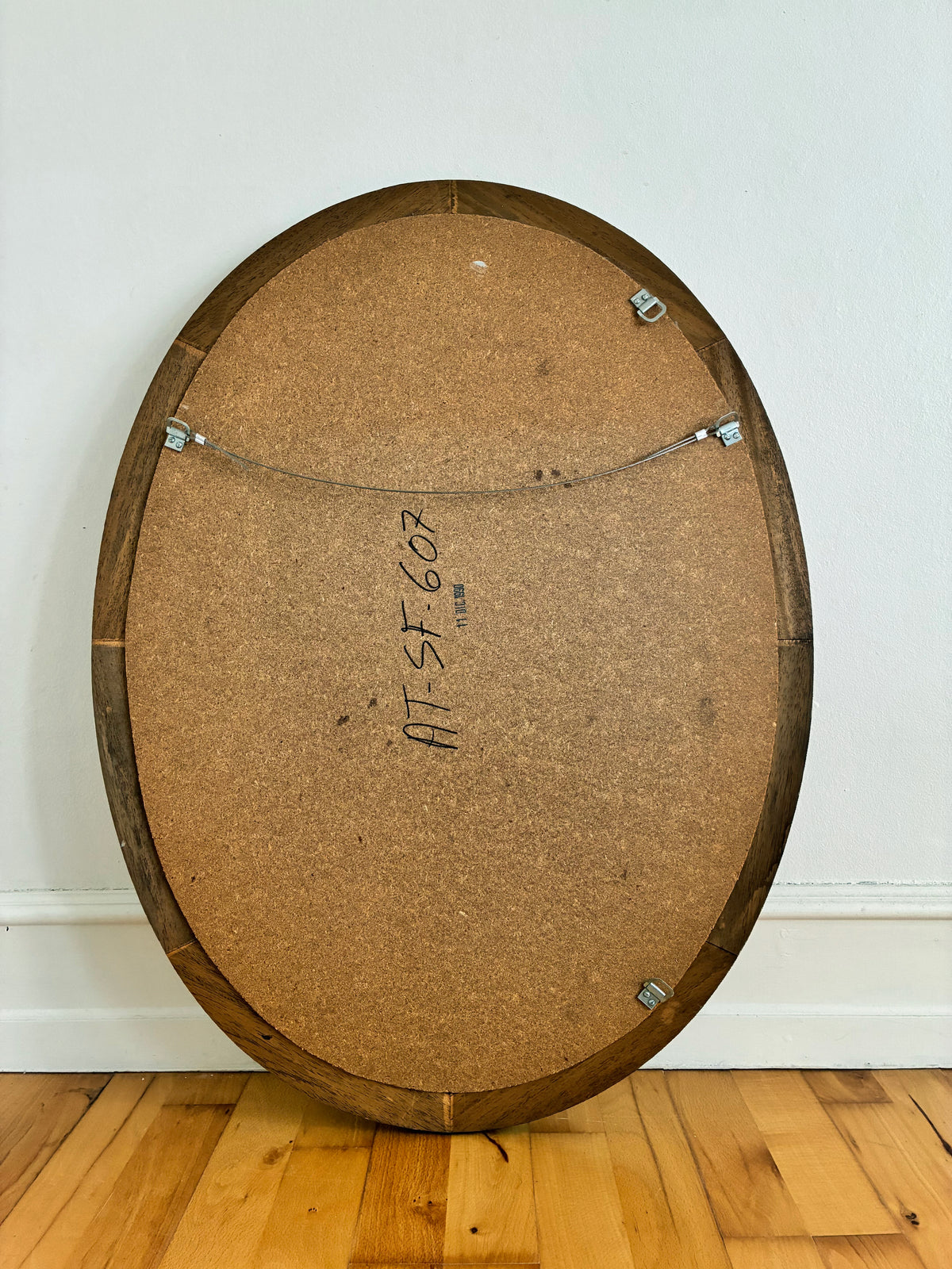 Vintage Spanish Venetian-Style Wall Mirror, Oval, Brass, 1980s Hollywood Regency