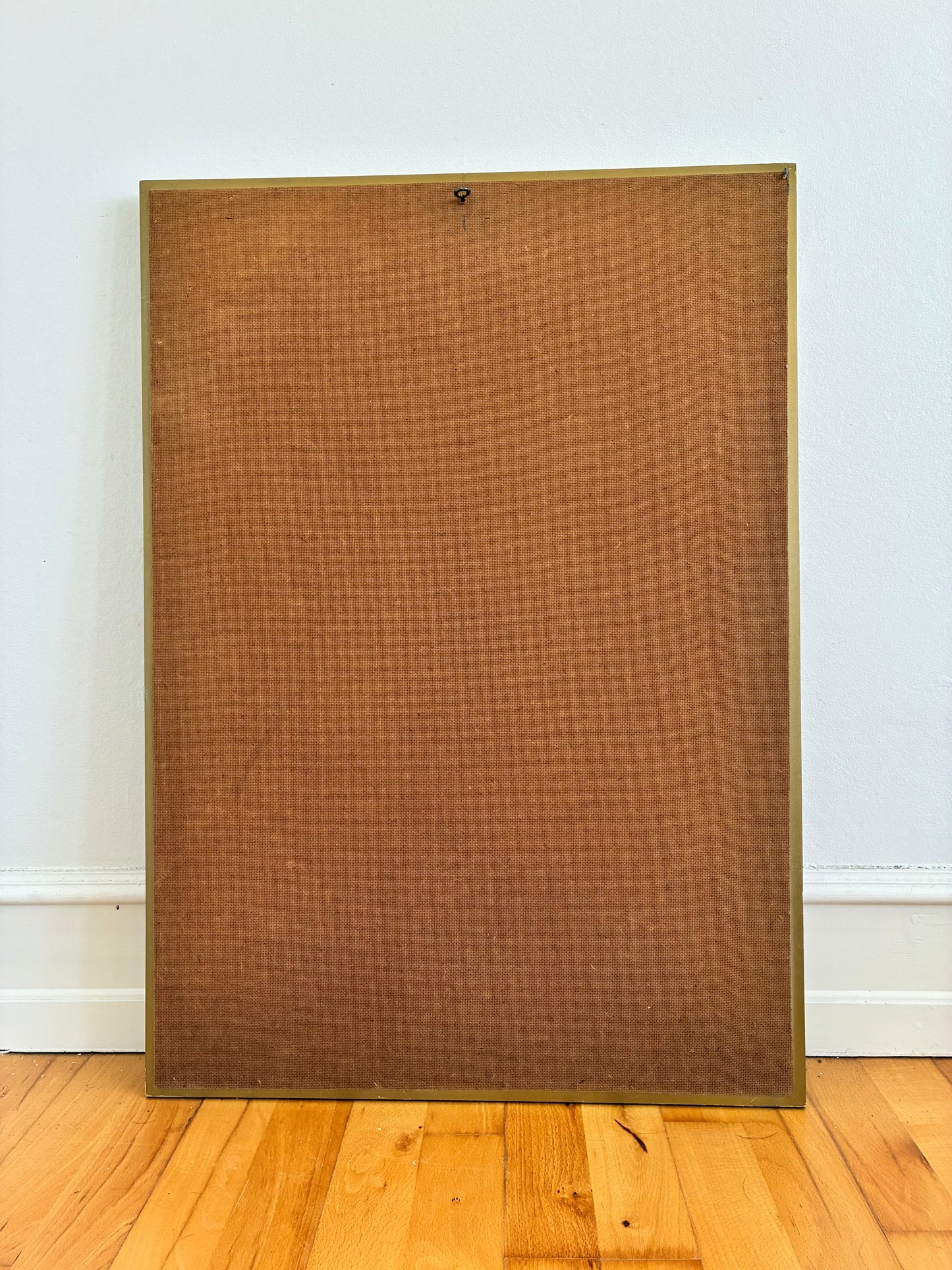 Vintage Spanish Venetian-Style Wall Mirror, Rectangular, Brass, 1980s Hollywood Regency