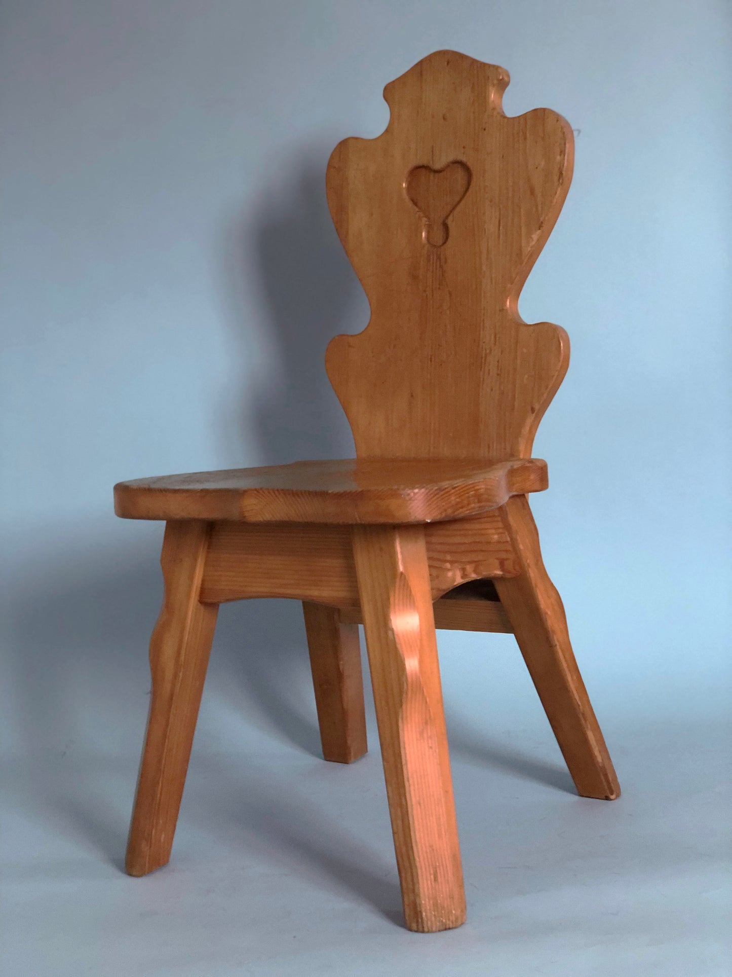 Vintage Brutalist Scandinavian Dining Chair Sweden 1960s Set of 4