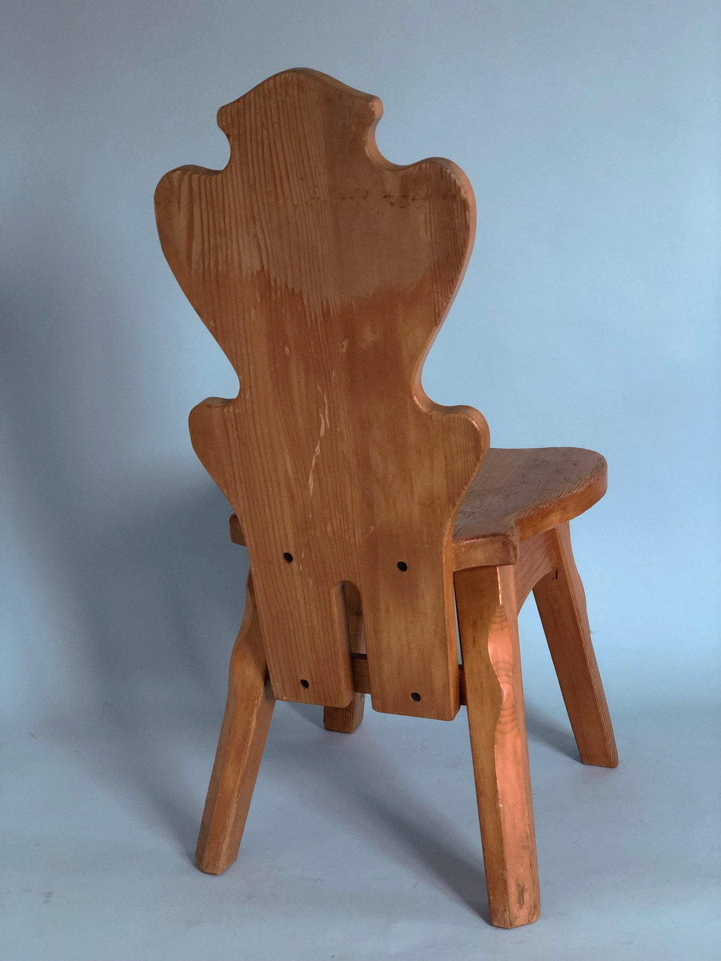Vintage Brutalist Scandinavian Dining Chair Sweden 1960s Set of 4