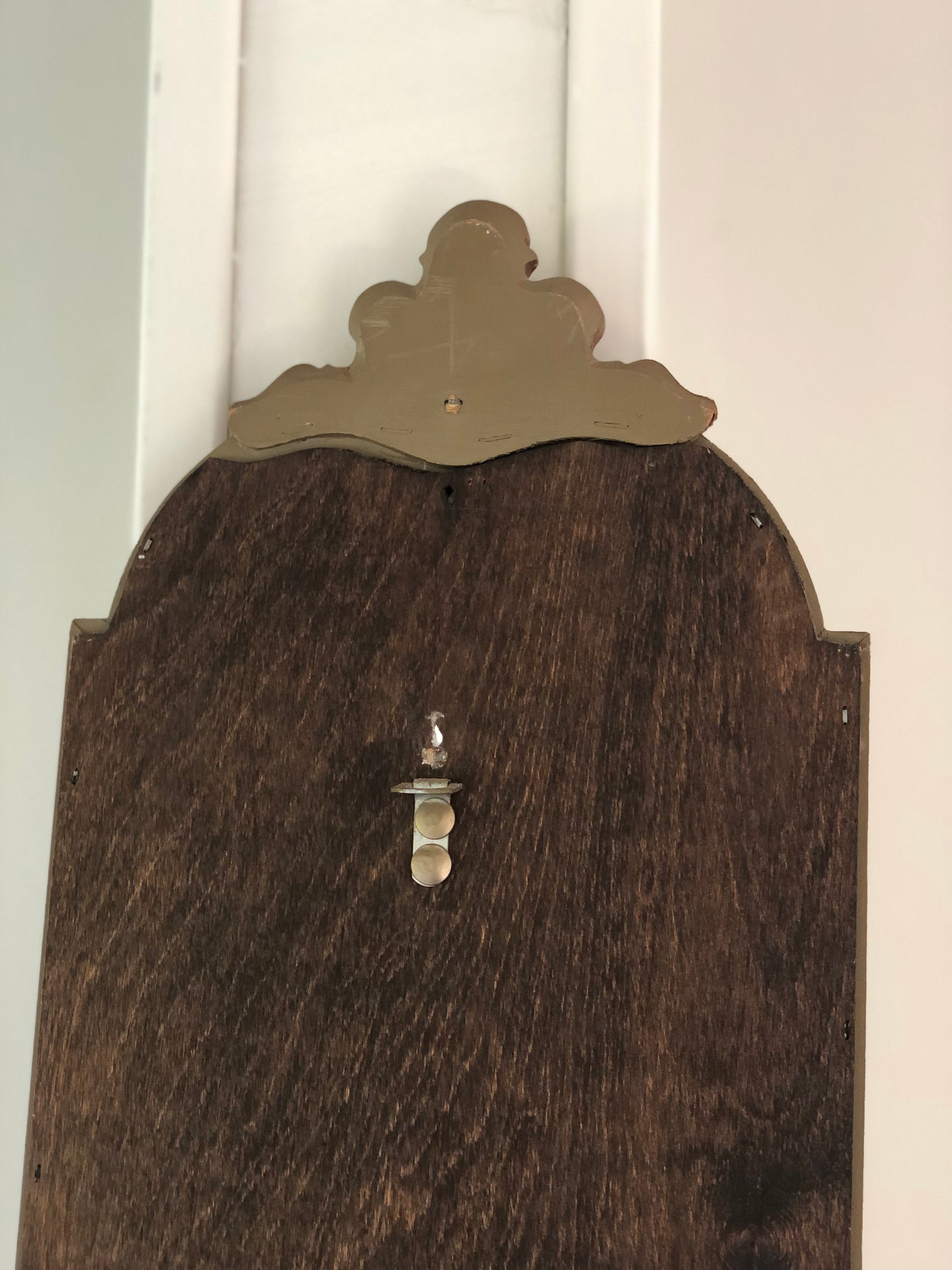 Vintage Deknudt Full Length Crested Mirror Hollywood Regency Belgium