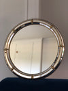 Vintage Venetian Cirkel Mirror Hollywood Regency in Gold Spain 1990s