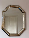 Vintage Venetian Octagonal Mirror Hollywood Regency in Gold Spain 1990s