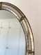 Vintage Venetian Oval Mirror Hollywood Regency in Gold Spain 1990s