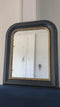 Antique Louis Philippe Mirror In Black and Gold France Late 19th Century