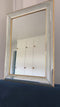 Vintage Deknudt Mirror Hollywood Regency in Silver and Gold 1980s