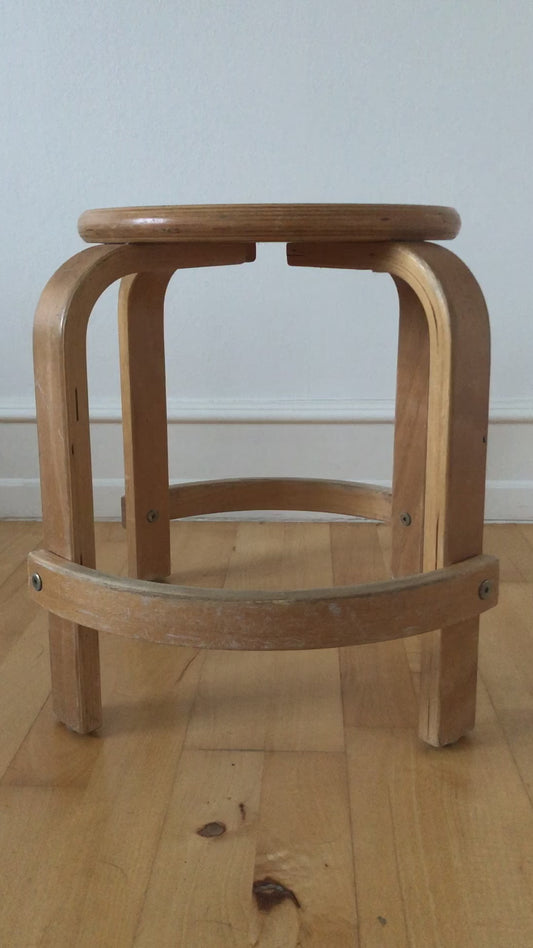 Scandinavian Vintage 7 Similar Stackable Stools Denmark 1970s