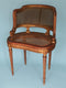 18th Century French Petit Bergère Giltwood Chair with Hand Carvings and Cane