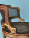 18th Century French Petit Bergère Giltwood Chair with Hand Carvings and Cane