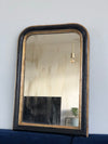 19th Century French Louis Philippe Mirror in Black and Gold