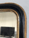 19th Century French Louis Philippe Mirror in Black and Gold