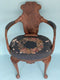 19th Century George IV English Burr Walnut Armchair “Shepherds Crooks” Made by Gillows of Lancaster and London