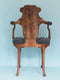 19th Century George IV English Burr Walnut Armchair “Shepherds Crooks” Made by Gillows of Lancaster and London