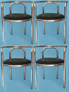 Set of 4 Vintage Locus Solus chairs designed by Gae Aulenti for Zanotta