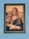 Rare Silk Embroidered Mona Lisa Painting