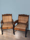 Colonial Art Deco Sitting Area From Indonesia “Amsterdam School” 1920s. Set of 3