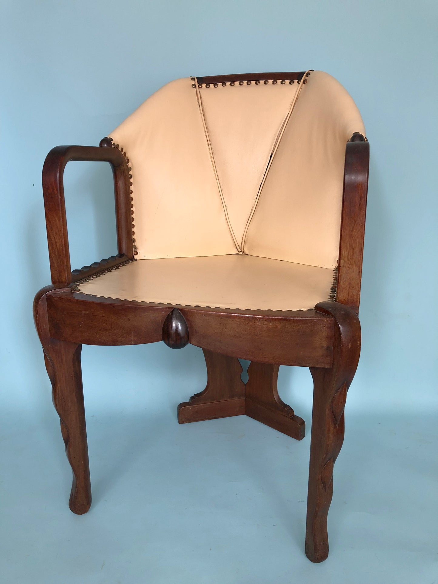 A Pair Art Deco Amsterdam School Tub Chairs, Armchairs 1920s