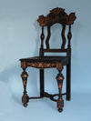 Antique Chinoiserie Chair with Carved Dragons