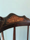 Antique Edwardian Inlaid Mahogany Corner Chair Early 20th Century