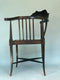 Antique Edwardian Inlaid Mahogany Corner Chair Early 20th Century