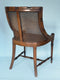 Antique Faux Bamboo Slipper Style Chair with Cane 1930s