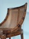 Antique Faux Bamboo Slipper Style Chair with Cane 1930s