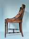 Antique Faux Bamboo Slipper Style Chair with Cane 1930s