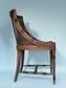 Antique Faux Bamboo Slipper Style Chair with Cane 1930s