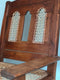 Antique Indian Hand Carved Teak Chair 1940s