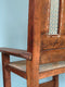 Antique Indian Hand Carved Teak Chair 1940s